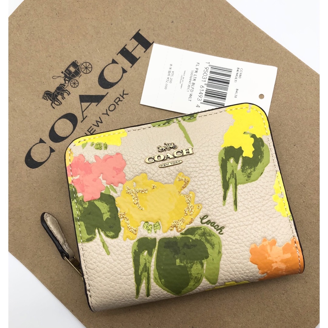 【COACH☆新品】ビルフォールド ウォレット・フローラル プリント！新作！