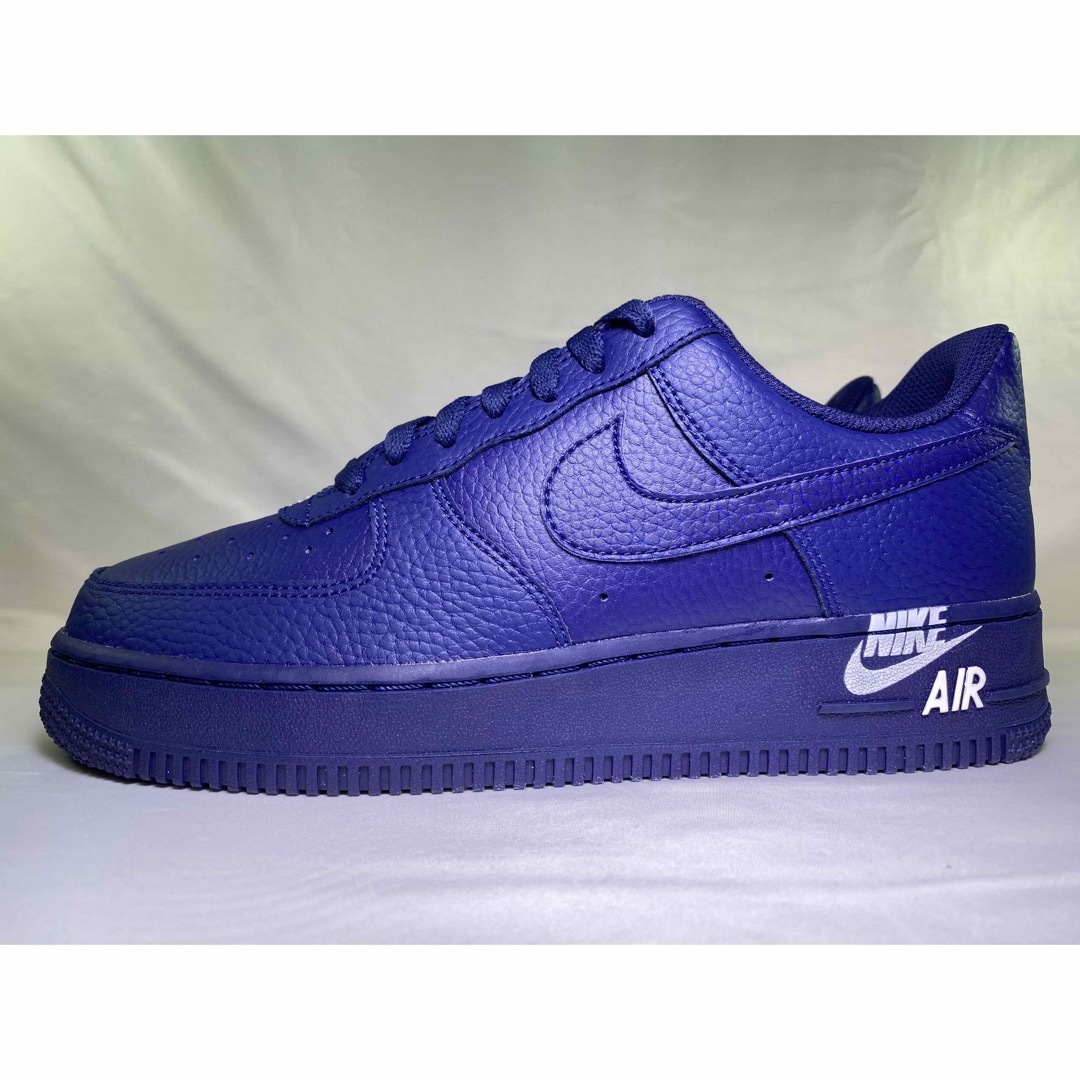 NIKE AIR FORCE 1 07 LTHR NAVY 25.0cm 3