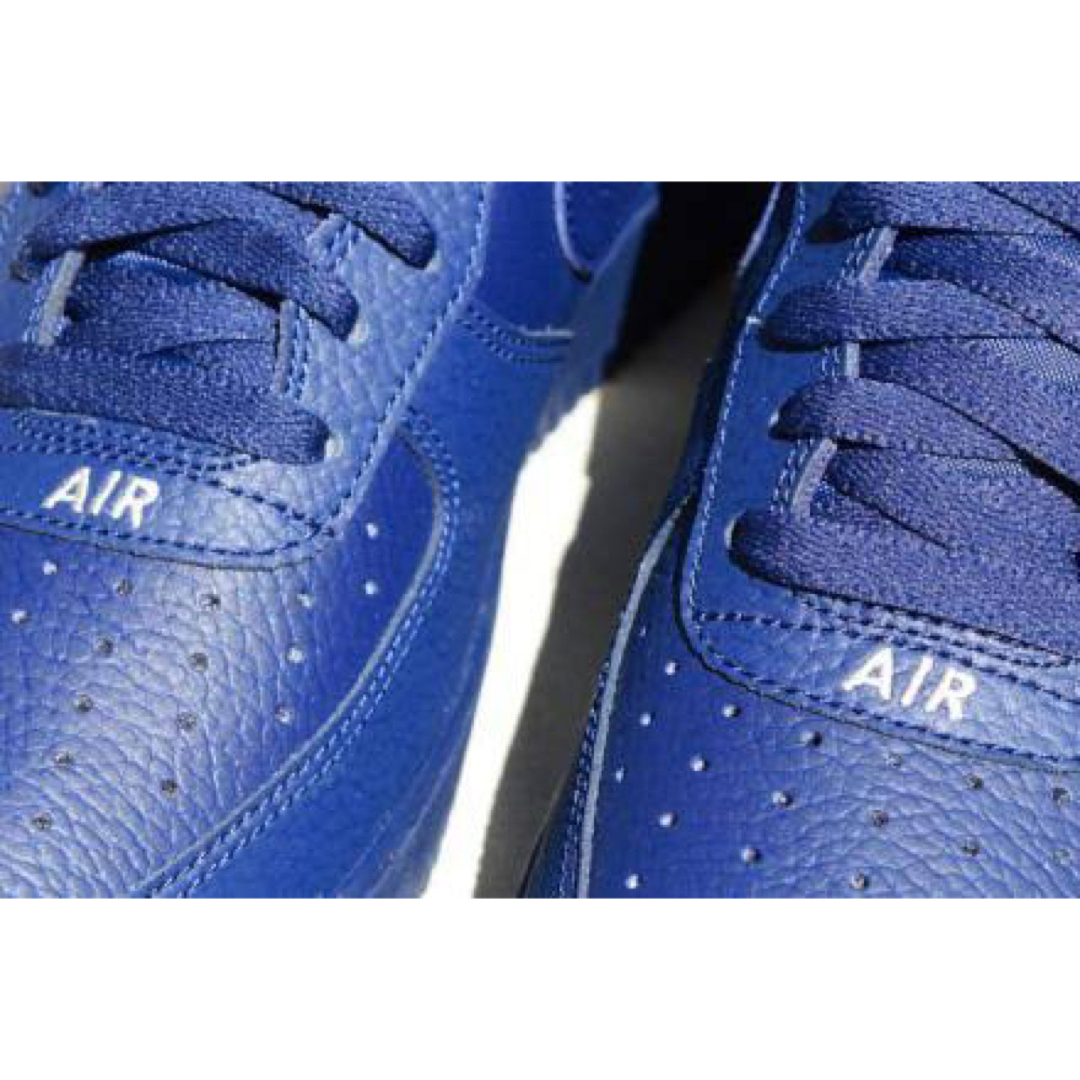 NIKE AIR FORCE 1 07 LTHR NAVY 25.0cm 1