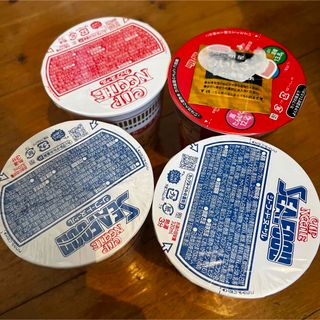 ニッシンショクヒン(日清食品)のカップヌードル　シーフード　ロカボ　4つセット(インスタント食品)