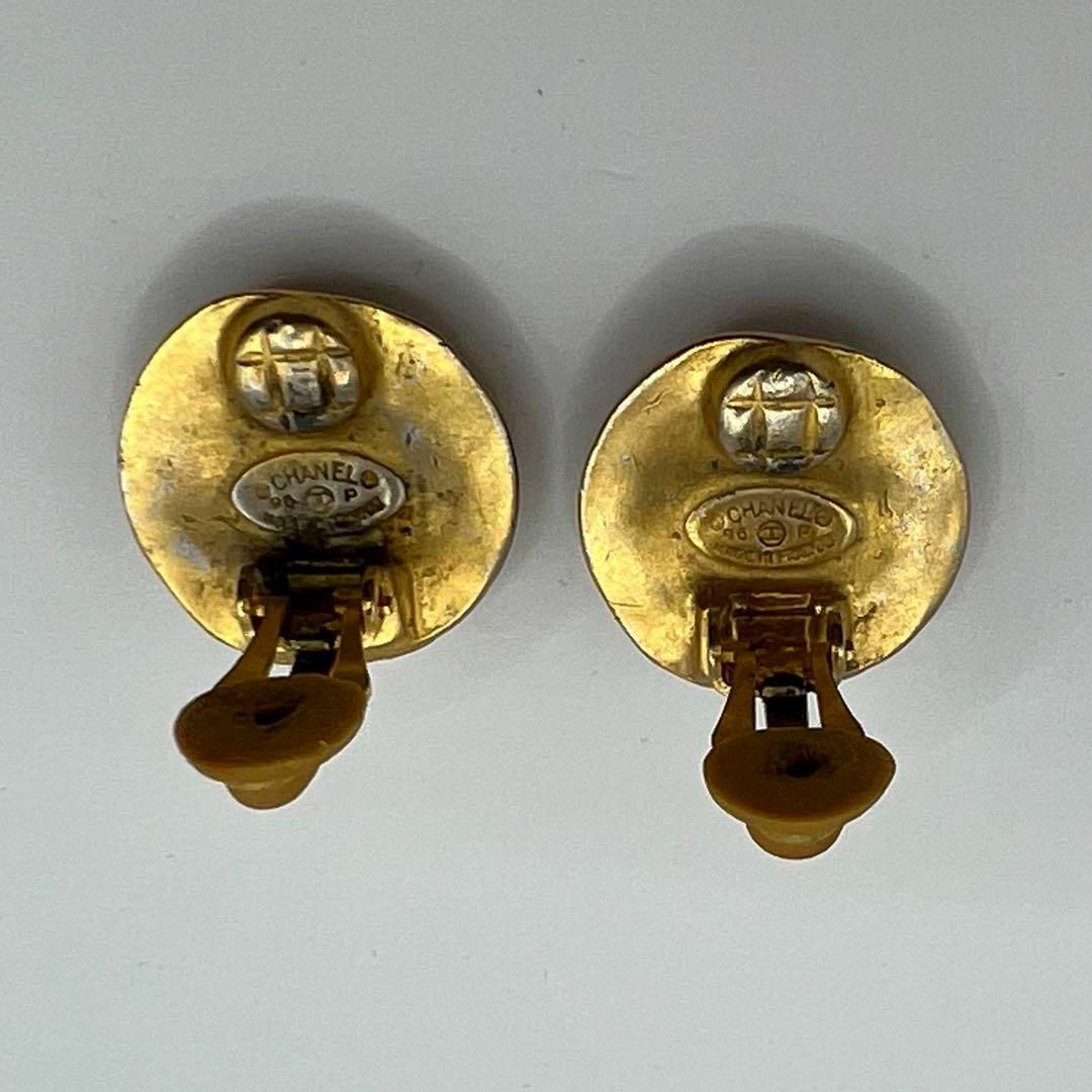 極美品】シャネル イヤリング クリップ式 ココマーク ゴールド金具 96P