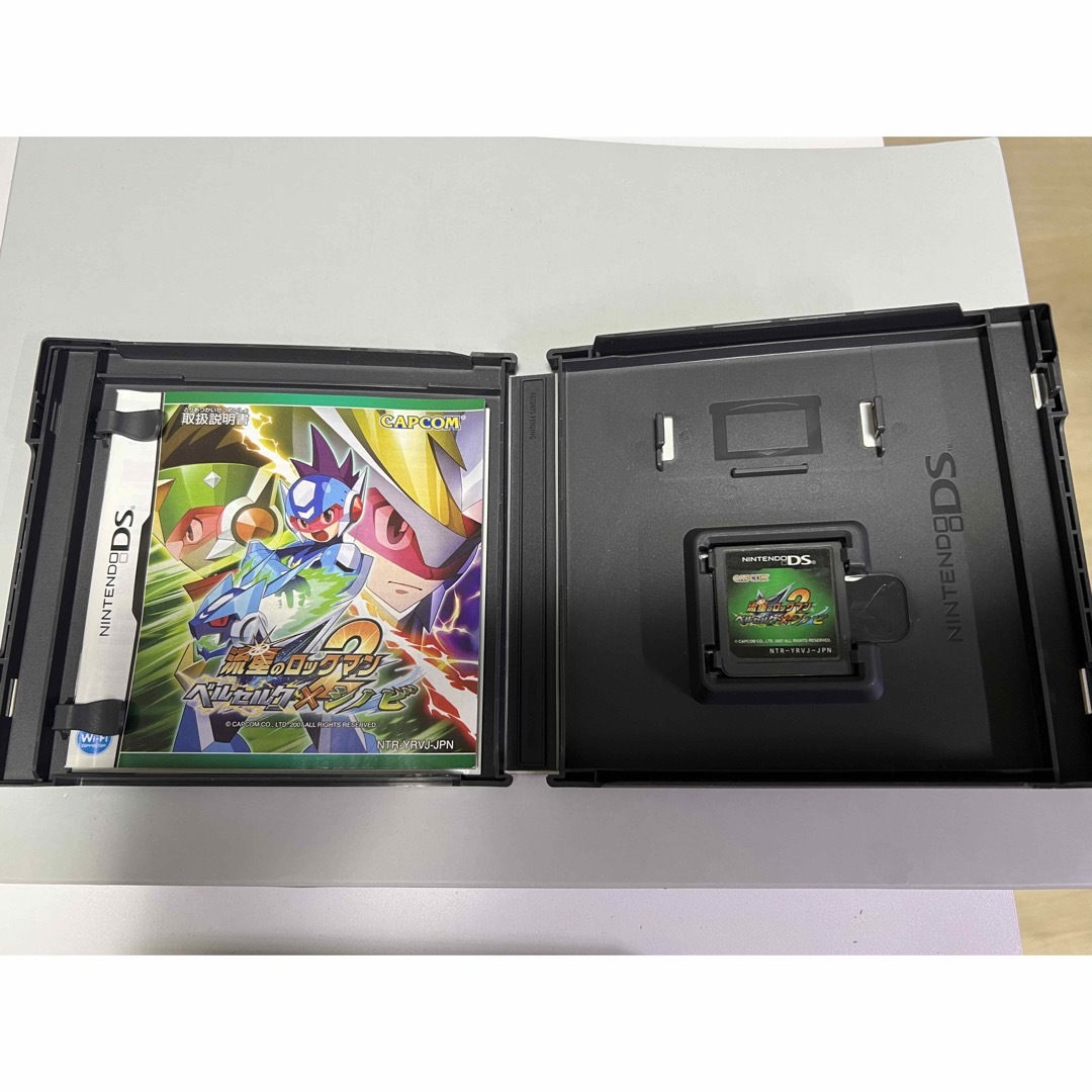 CAPCOM(カプコン)の中古品！流星のロックマン2 ベルセルク×シノビ　Nintendo DS用ソフト エンタメ/ホビーのゲームソフト/ゲーム機本体(携帯用ゲームソフト)の商品写真