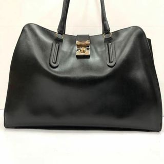 フルラ(Furla)の極美品 大容量 A4可 FURLA トートバッグ ミラノ レザー ネロ ビジネス(トートバッグ)