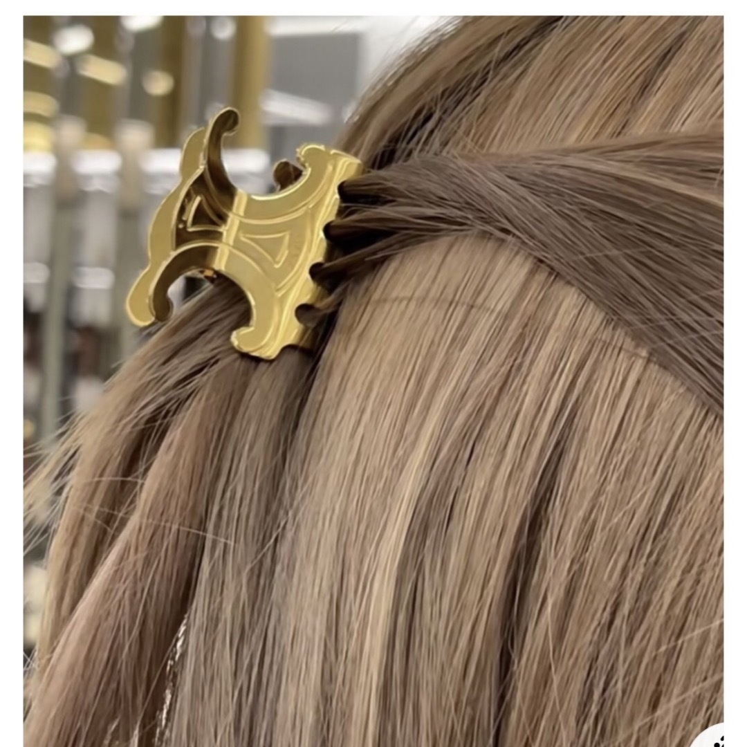 celine 新品 美品→CELINE ヘアクリップ 2個 セットＮＯ／0822 銀色の通販 by 天使 DIY 雑貨屋｜セリーヌならラクマ