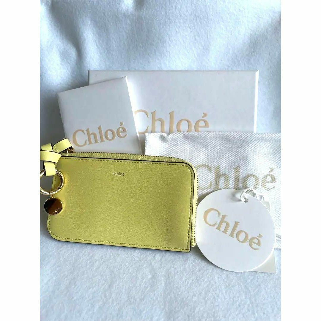 Chloe(クロエ)のChloe クロエ 小銭入れ コインケース カードケース L字ファスナー 黄色 レディースのファッション小物(コインケース)の商品写真