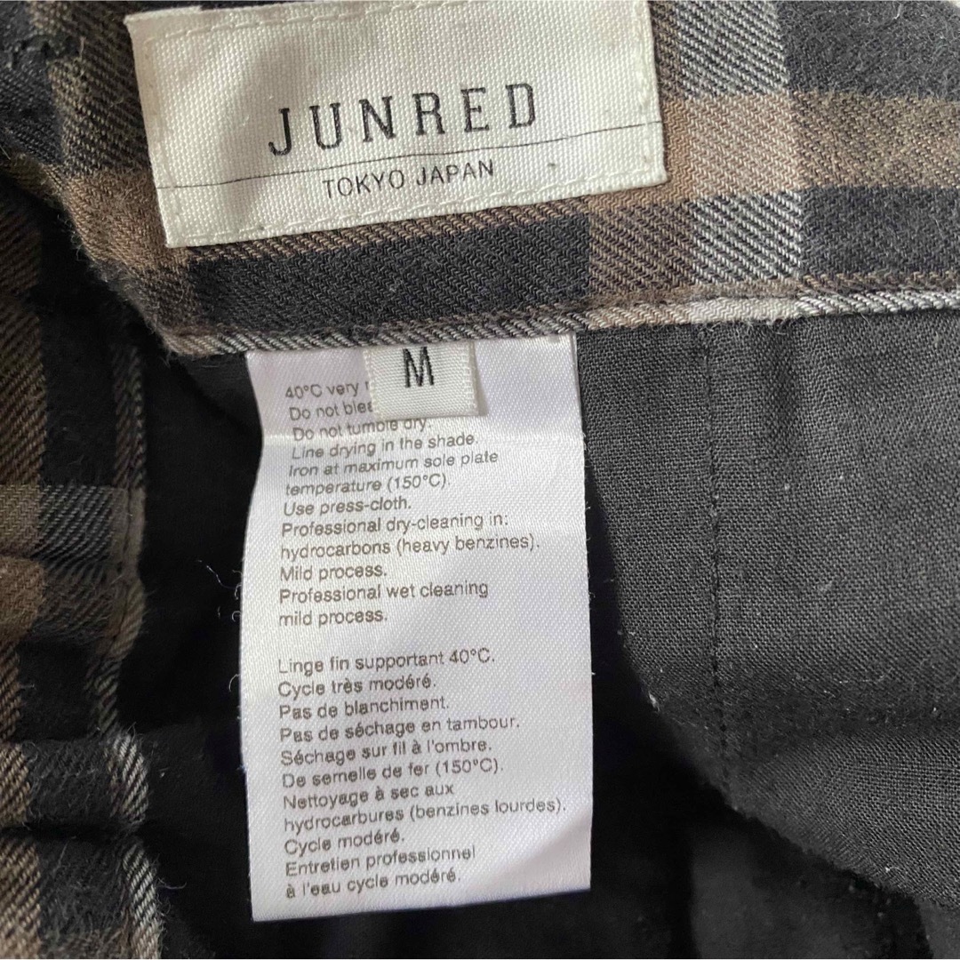 JUNRED(ジュンレッド)のジュンレッド　JUNRED  パンツ　チェック　M  綿62% テンセル38% メンズのパンツ(その他)の商品写真