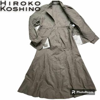 美品　ヒロココシノ　HIROKO KOSHINO カーキ　高級ジャケット38