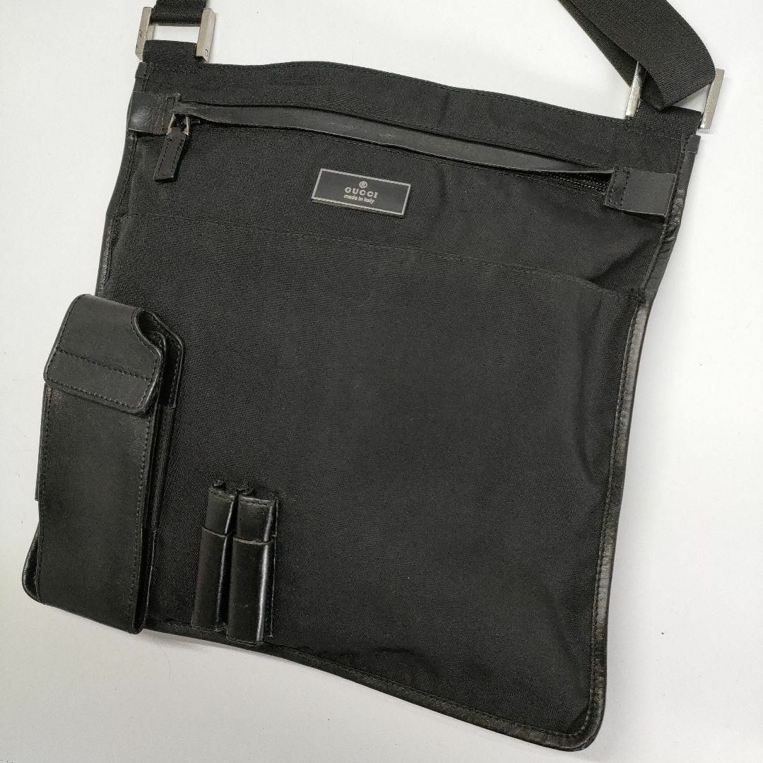 Gucci(グッチ)の美品✨GUCCI ナイロン ショルダーバッグ サコッシュ メンズ ブラック 黒 メンズのバッグ(ショルダーバッグ)の商品写真