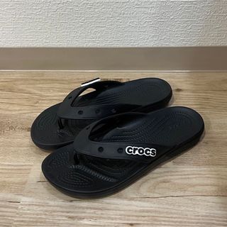 クロックス(crocs)のクロックス  クラシック フリップ ブラック M5W7(サンダル)