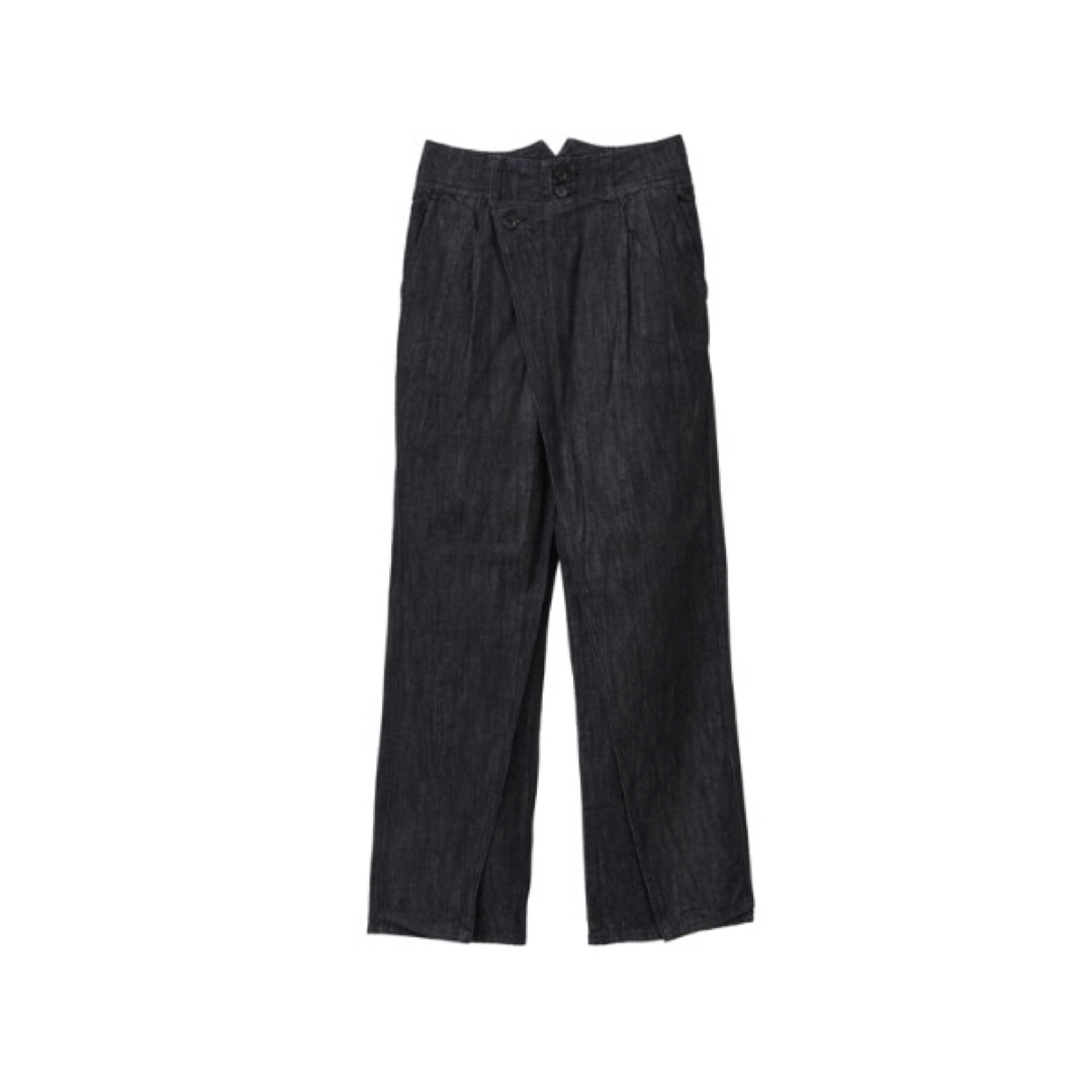 STUDIOUS(ステュディオス)のCLANE FRONT WRAP DENIM PANTS 0 レディースのパンツ(デニム/ジーンズ)の商品写真