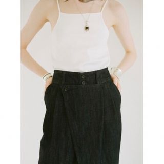 ステュディオス(STUDIOUS)のCLANE FRONT WRAP DENIM PANTS 0(デニム/ジーンズ)