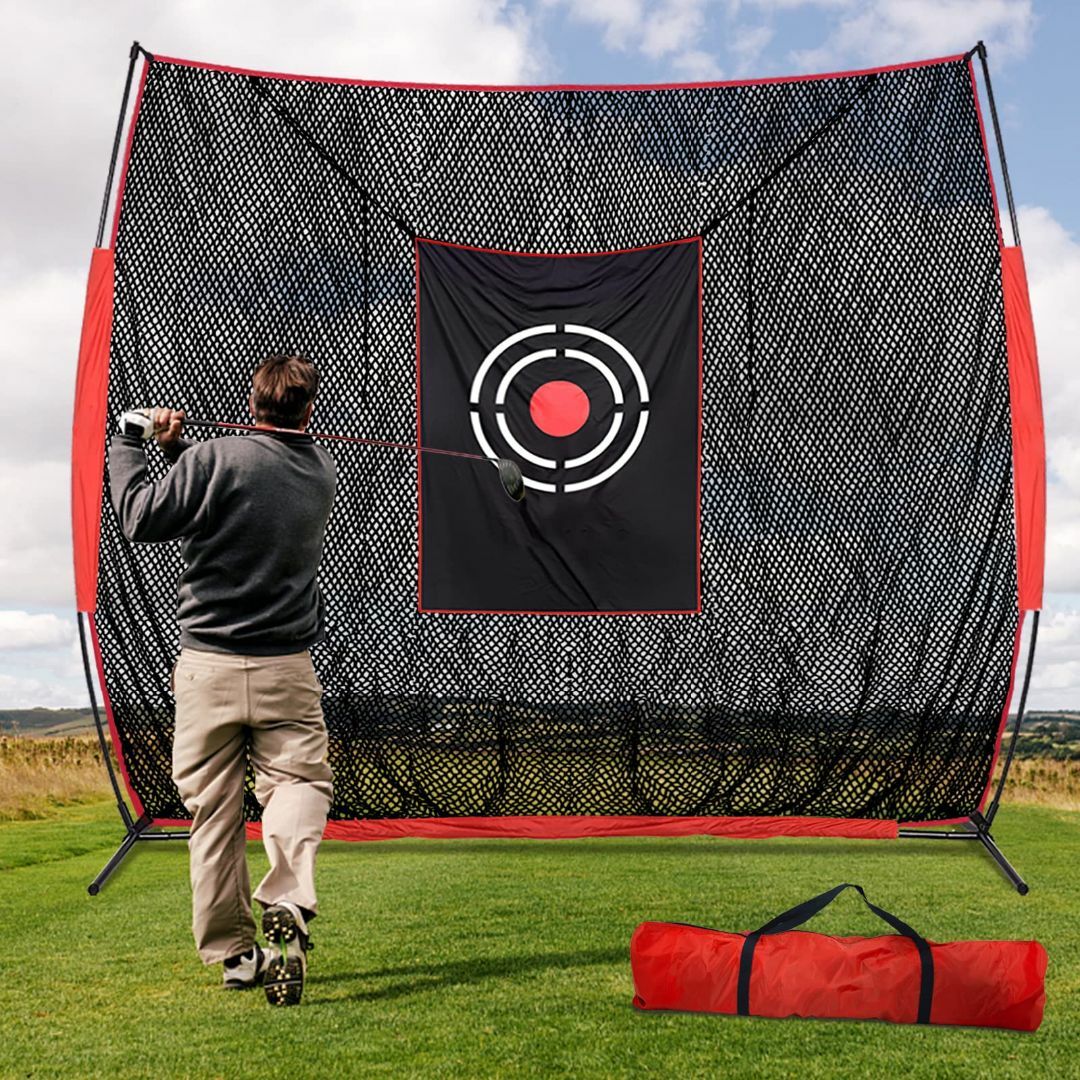 ゴルフネット ゴルフ練習ネット ゴルフ 練習用 日常練習 3.0×1.8×2.1ｍ 黒色 室内 屋外 初心者向き 組み立て式 設置簡単 飛散 - 3