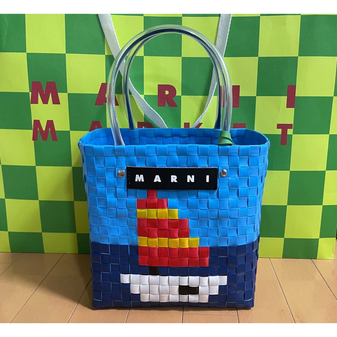 新品！マルニ マーケット MARNI MARKET サン バスケット バッグ 夏バッグ