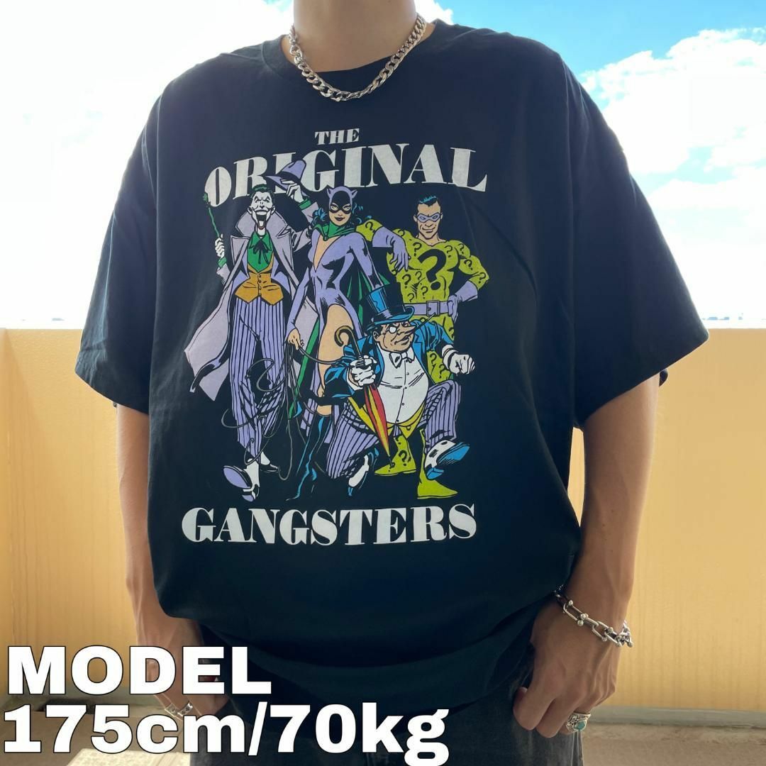 DCコミックス プリントTシャツ 3XL ジョーカー USA 漫画キャラ 黒