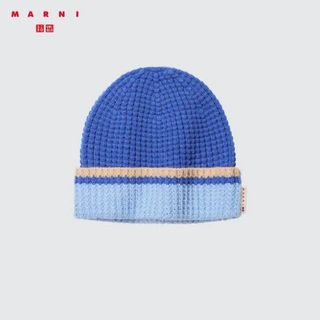 マルニ(Marni)のsale!新品タグ付☆UNIQLO×MARUNI☆ポップコーンニットビーニーBL(ニット帽/ビーニー)