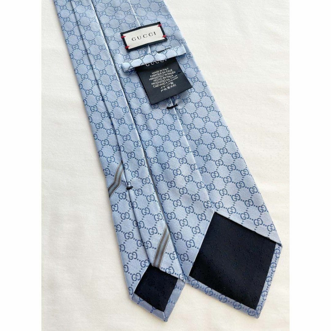 GUCCI グッチ ネクタイ GG モノグラム ブルー - 通販 - gofukuyasan.com