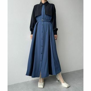 HARE - 2023AW 新品 定番アイテム HARE バイカラータックワンピース