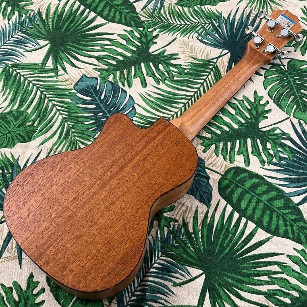 music ukulele】カッタウェイのエレキ・コンサートウクレレ【付属有 ...