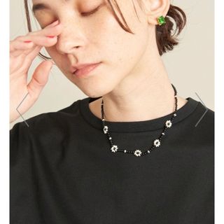 ビューティアンドユースユナイテッドアローズ(BEAUTY&YOUTH UNITED ARROWS)の【美品】by Preek(バイプリーク) 淡水パール フラワービーズネックレス(ネックレス)