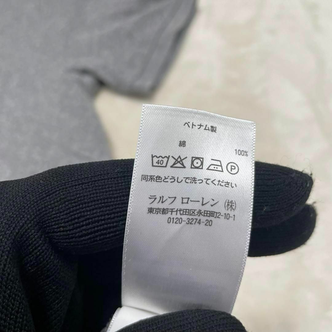 POLO RALPH LAUREN(ポロラルフローレン)の極美品✨ポロラルフローレン　半袖　ポロシャツ　グレー　XSサイズ メンズのトップス(ポロシャツ)の商品写真