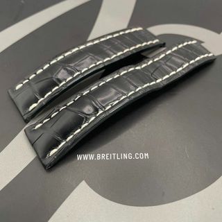 20 735P 22mm BREITLING ブライトリング クロコレザーベルト