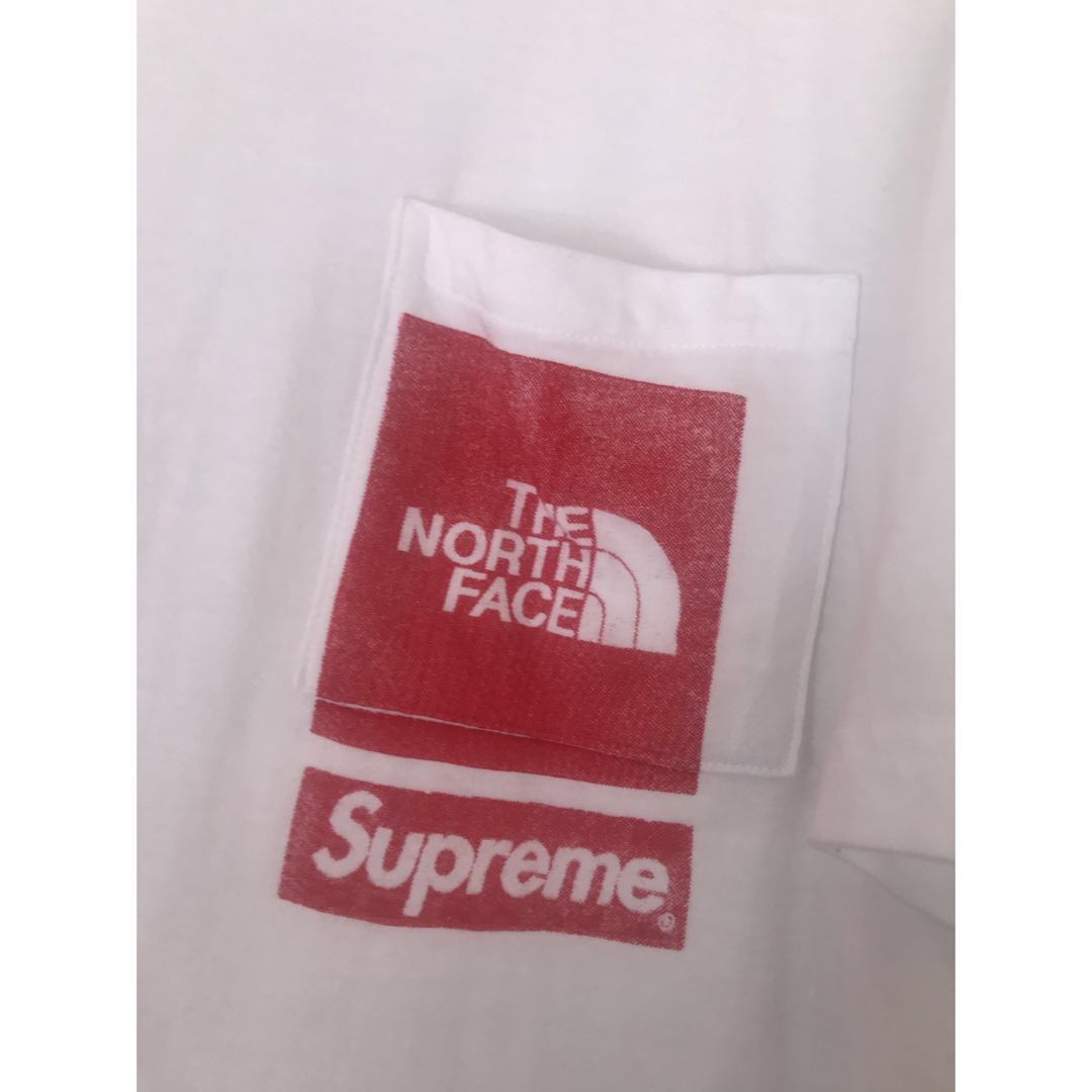 supremeノースフェイスプリントポケットTシャツ