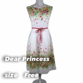 ディアプリンセス(Dear Princess)のDear Princess 花柄ワンピース　パーティードレス(ひざ丈ワンピース)