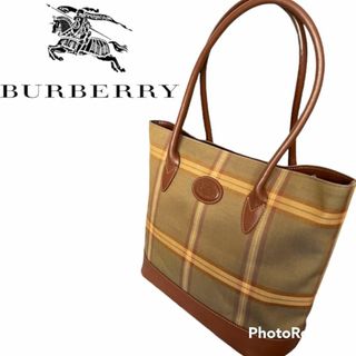 BURBERRY - バーバリーズ BURBERRYS トートバッグチェック キャンバス