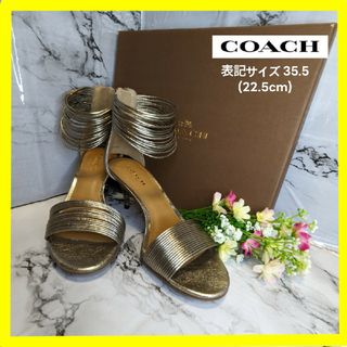 コーチ(COACH) サンダル(レディース)（ゴールド/金色系）の通販 63点 ...