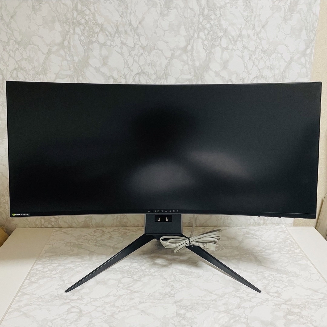 34インチ 曲面ゲーミングモニター ALIENWARE AW3418DW-R - ディスプレイ