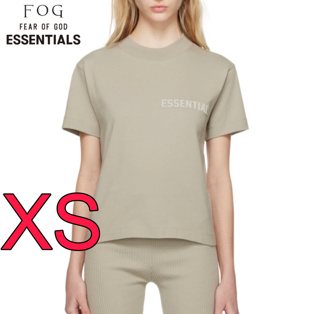 FOG エッセンシャルズ Tシャツ グレー XS ラバー ロゴ