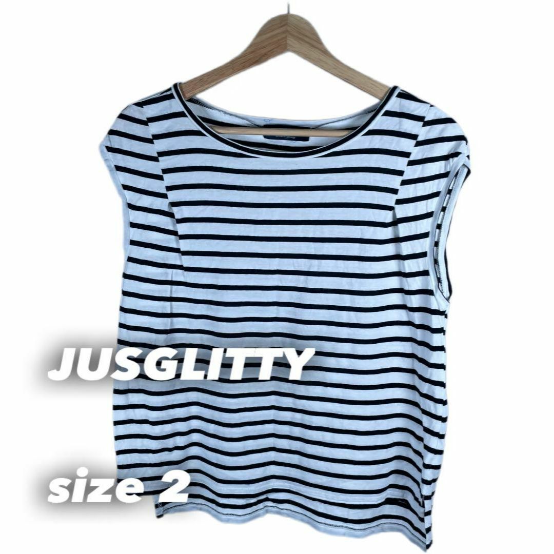 JUSGLITTY(ジャスグリッティー)のJUSGLITTY デザイントップス レディースのトップス(Tシャツ(半袖/袖なし))の商品写真