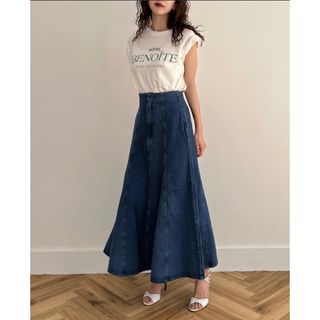 アメリヴィンテージ(Ameri VINTAGE)の未使用　PUI   FLARE DENIM SKIRT (ロングスカート)