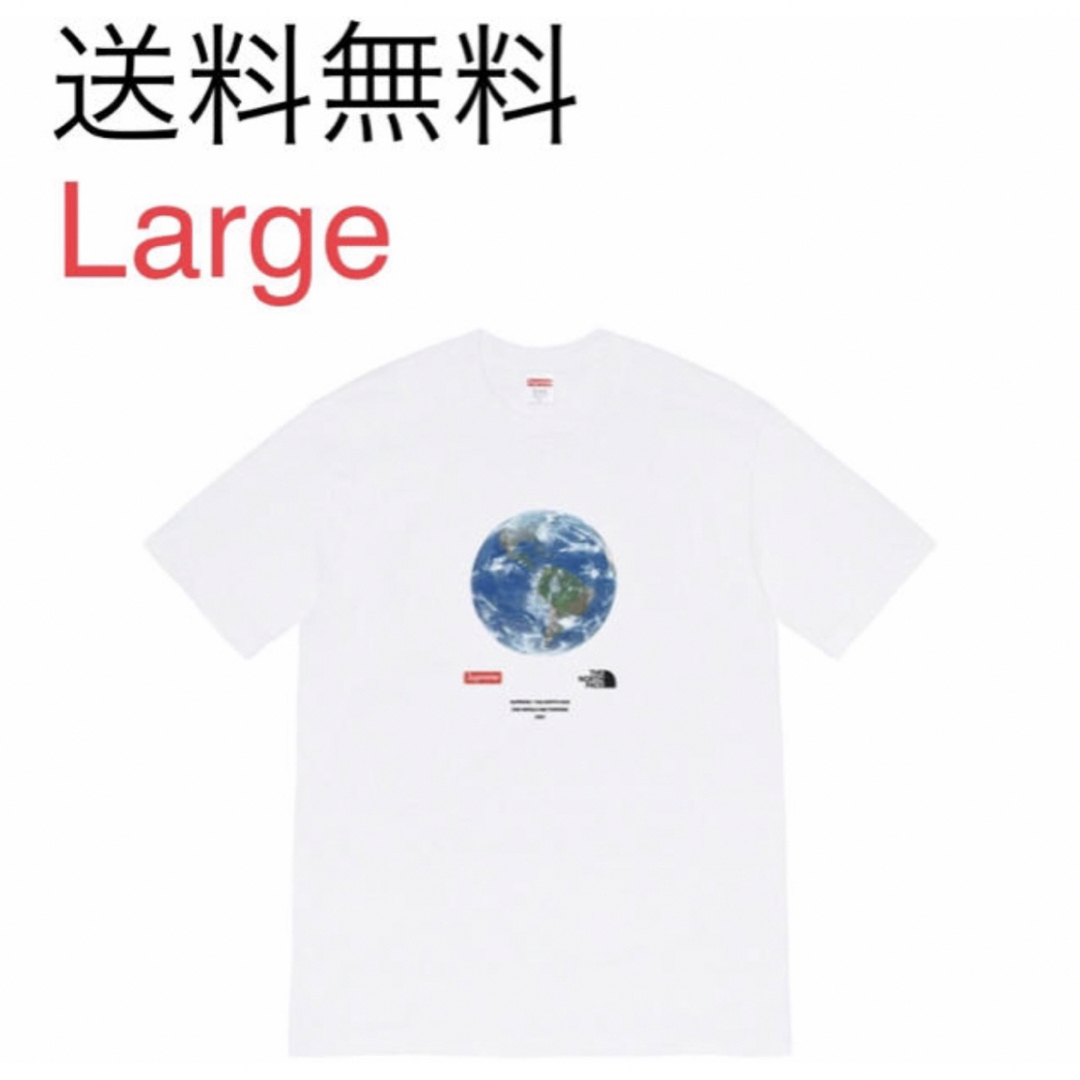 supreme north face one world L white