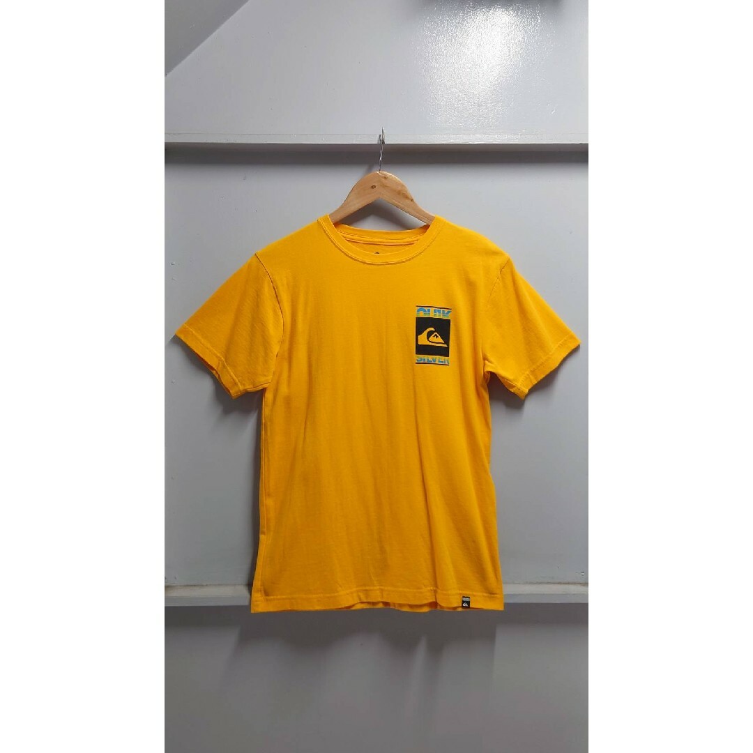 QUIKSILVER 両面 ロゴ プリント Tシャツ イエロー S | フリマアプリ ラクマ