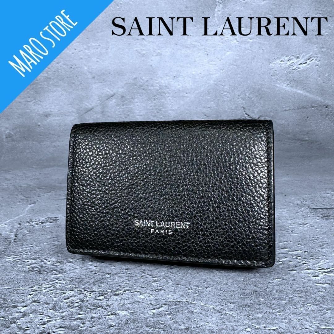 SAINT LAURENT タイニー ウォレット 三つ折り財布