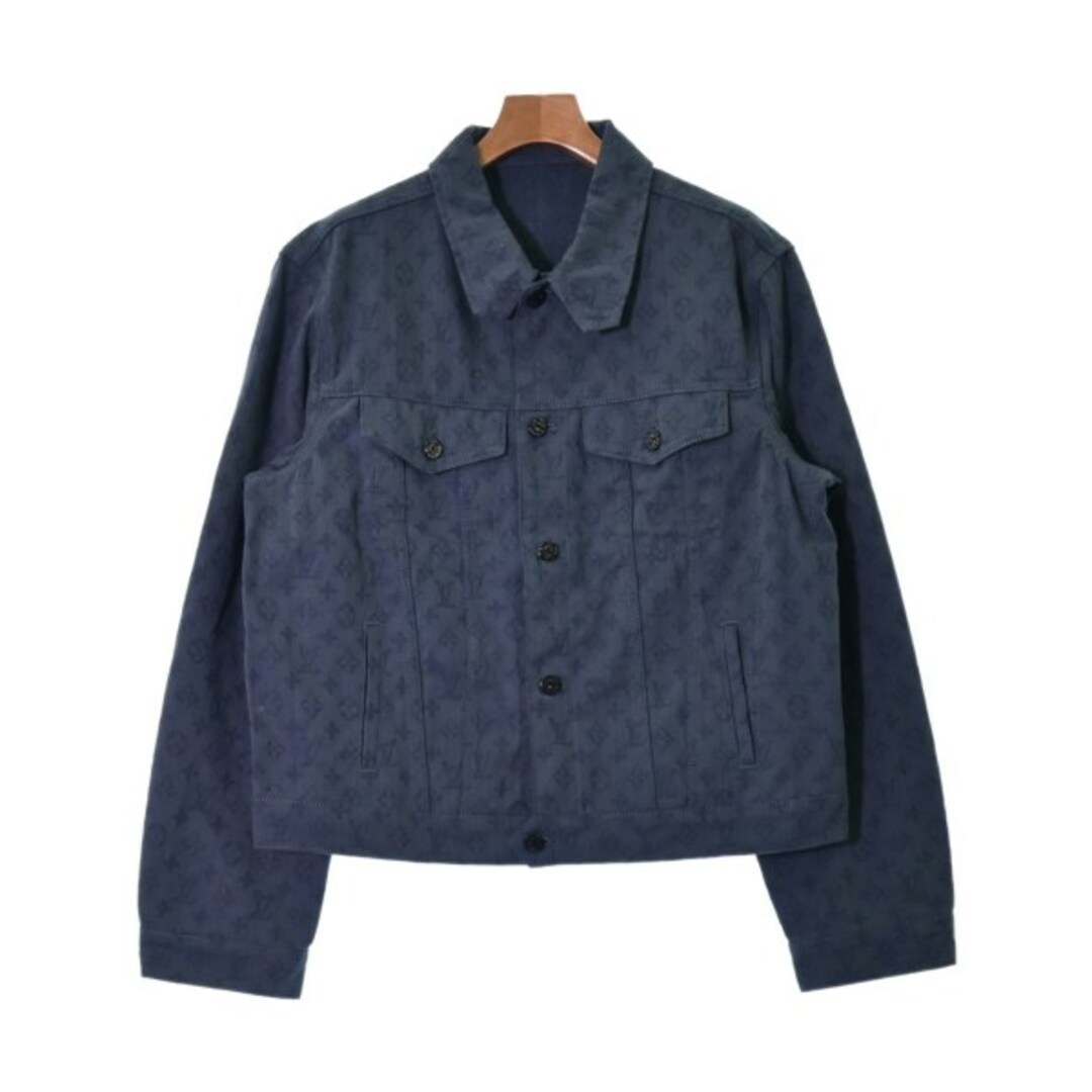 LOUIS VUITTON - LOUIS VUITTON デニムジャケット 52(XL位) 紺(総柄