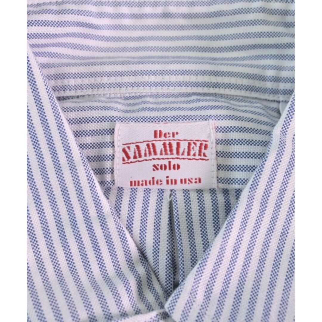 Der SAMMLER SOLO(ディアザムラーソロ)のDer SAMMLER solo カジュアルシャツ S 紺系x白(ストライプ) 【古着】【中古】 メンズのトップス(シャツ)の商品写真