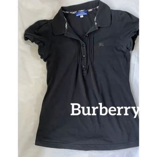 バーバリーブルーレーベル(BURBERRY BLUE LABEL)のBurberry London ブルーレーベル　ポロシャツ　フリル　ロゴ (ポロシャツ)