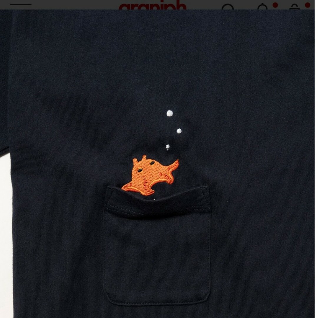 Graniph(グラニフ)のグラニフ ウォーターフレンズビッグシルエット5分袖Tシャツ レディースのトップス(Tシャツ(半袖/袖なし))の商品写真