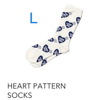 ヒューマンメイド(HUMAN MADE)のHUMAN MADE HEART PATTERN SOCKS Navy ソックス(ソックス)