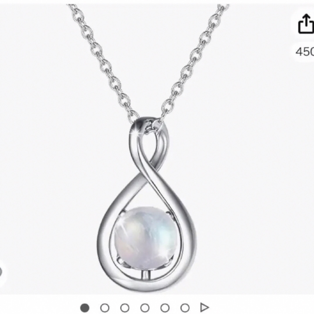 美品⭐︎ムーンストーン　ネックレス レディースのアクセサリー(ネックレス)の商品写真