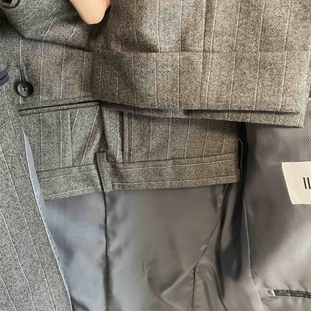 スーツセレクト グレーストライプスーツ メンズのスーツ(セットアップ)の商品写真