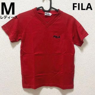 フィラ(FILA)の【696】FILA  レディース　Vネック半袖シャツ(Tシャツ(半袖/袖なし))