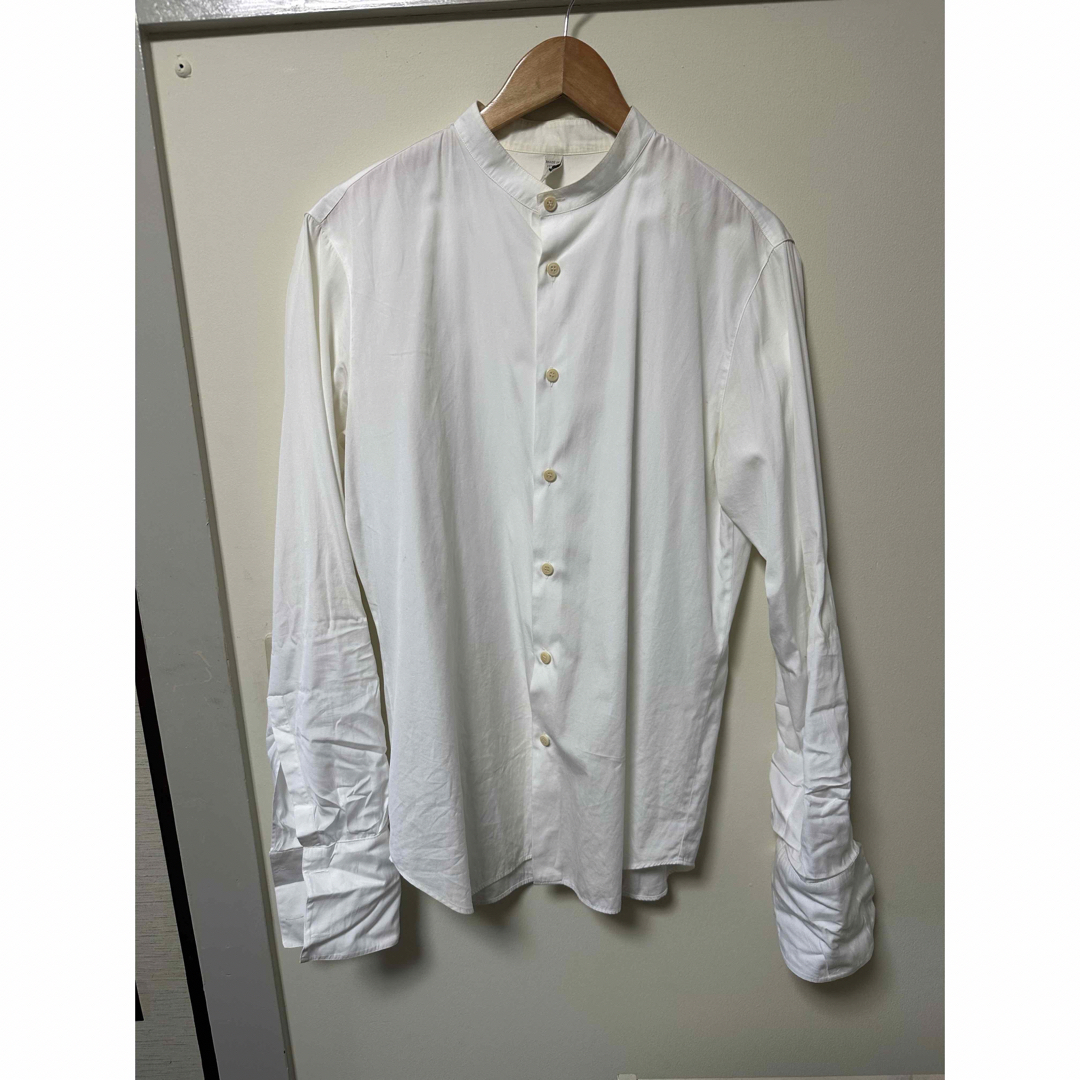 miumiu men's band collar shirt