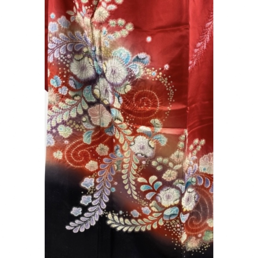 振袖フルセット 辻が花 銀通地 落款 - 着物・浴衣 振袖フルセット 辻が花 銀通地 落款 - 着物・浴衣