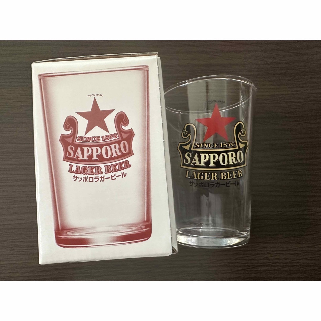 サッポロ - サッポロラガービール 赤星グラス 3個セットの通販 サッポロ - サッポロラガービール 赤星グラス 3個セットの通販