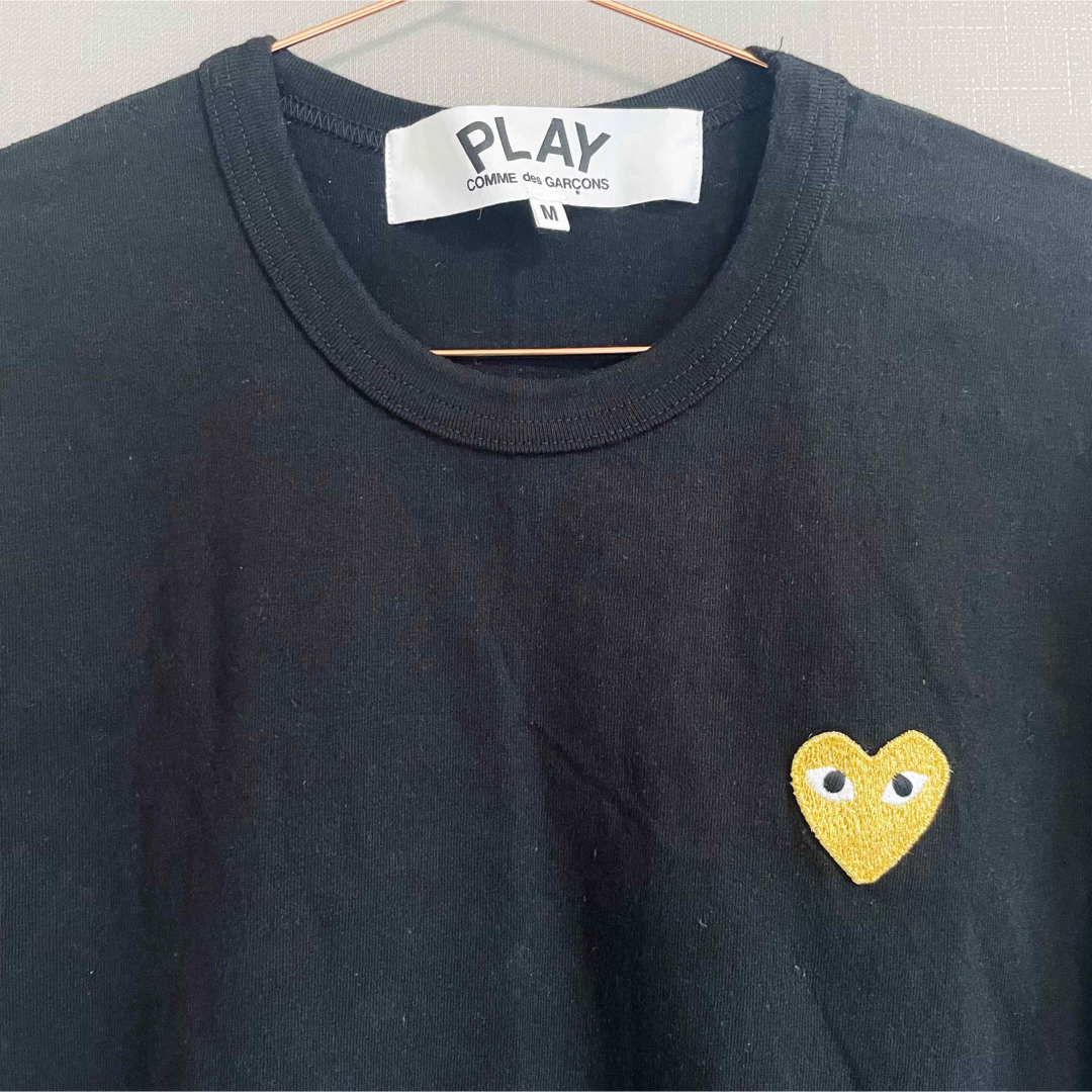 COMME des GARCONS(コムデギャルソン)の【美品】プレイコムデギャルソン ワンポイント刺繍 半袖Tシャツ メンズのトップス(Tシャツ/カットソー(半袖/袖なし))の商品写真