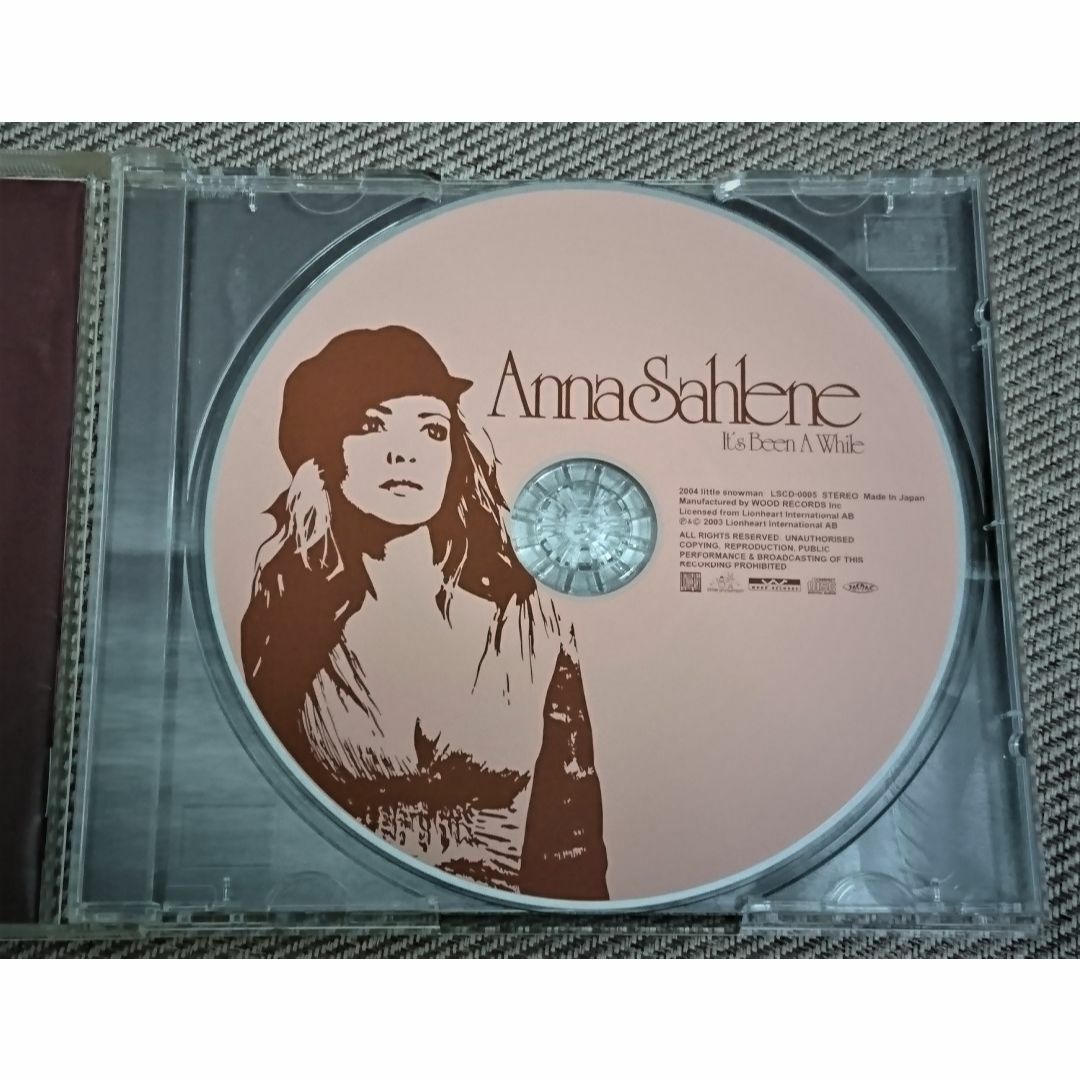 ＣＤ：アンナ・サァリーン「イッツ・ビーン・ホワイル」 エンタメ/ホビーのCD(ポップス/ロック(洋楽))の商品写真