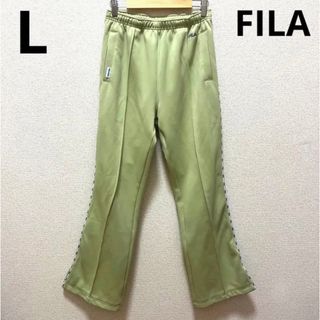 フィラ(FILA)の【715】FILA ジャージ　ロングパンツ　スリット　ブーツカット(カジュアルパンツ)